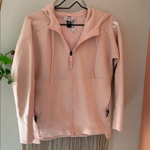 Pink adidas zip up hoodie